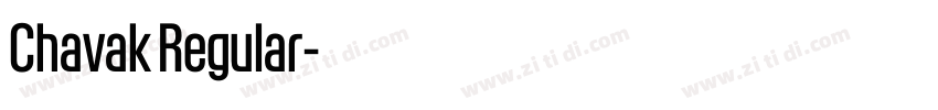 Chavak Regular字体转换